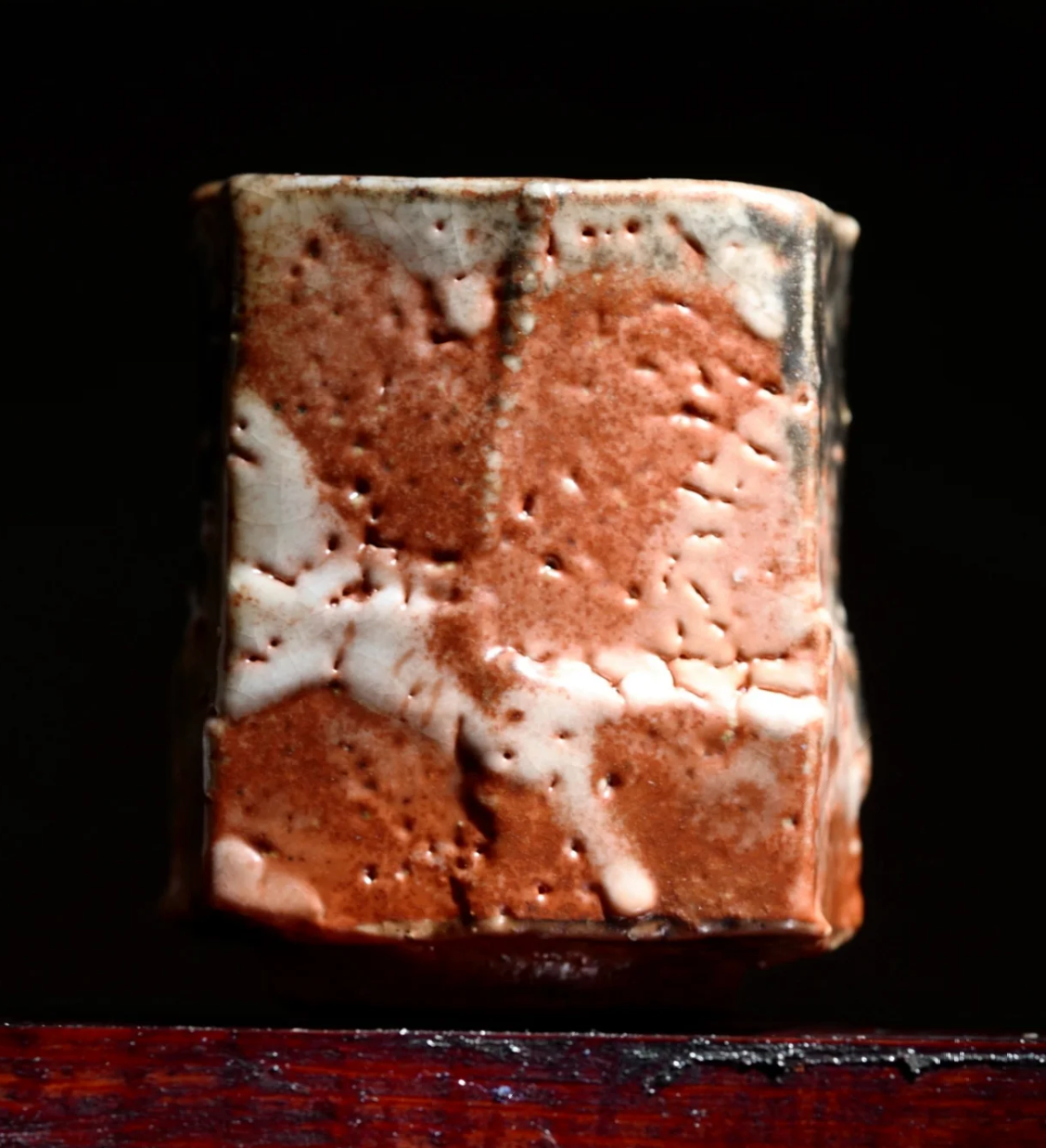 Wood-Fired Shino glaze Master Cup Wood-Fired Ceramic by Jiang Ma Xiang – Contemporary Ceramic Art | EmberArte