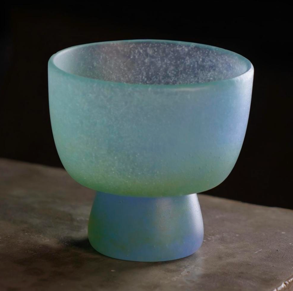 Liuli Mushroom Cup by Wang Quan – Contemporary Glass Art | EmberArte